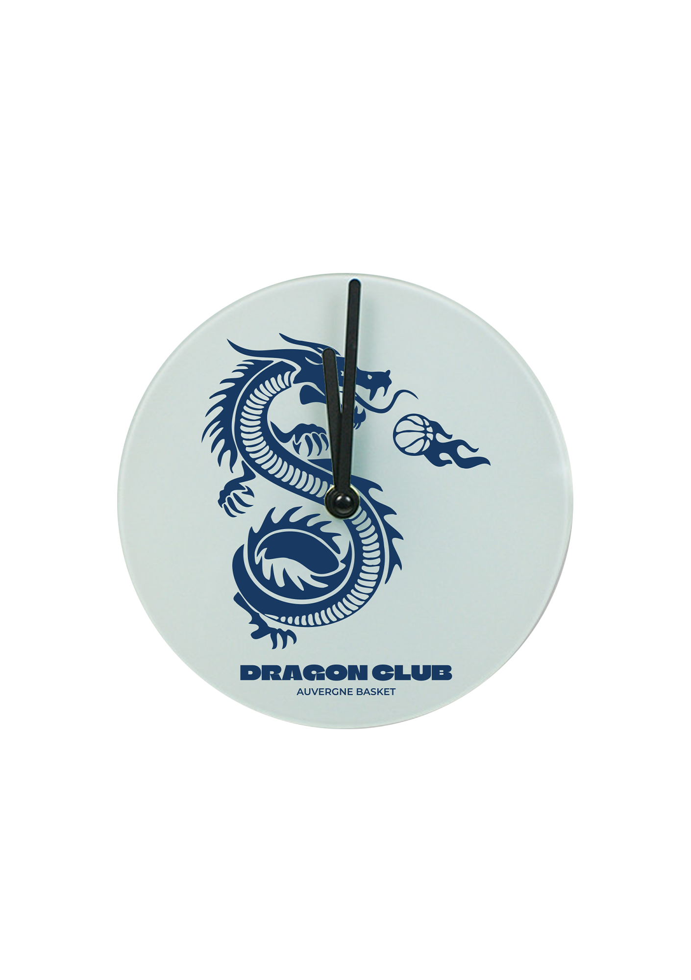 Horloge blanche "Jordan" Dragon Club Auvergne - HORLOGE2